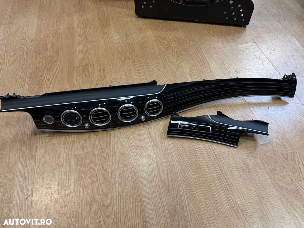 Ornamente interior piano black Mercedes E class w213 Ornament Bord piano black bagheta 4 butoane - 6