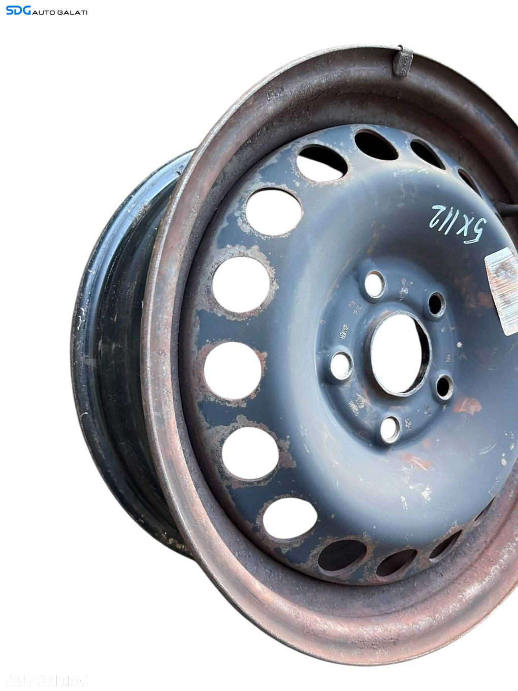 Roata Janta Tabla Rezerva 6Jx15H2 ET47 5x112 Seat Toledo 3 2005 – 2009 Cod 1K0601027C [B4204] - 4