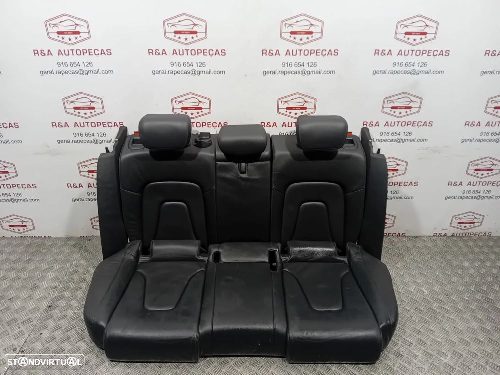 Conjunto Bancos Trás Traseiro em Pele Audi A4 B8 Sedan em Pele Original - 1