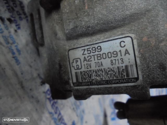 Alternador A2TB0091A Z599C  MAZDA 323 1998 1.3I 75CV 5P VERDE MITSUBISHI ELECTRIC CORPORATION 12V 70A - 5