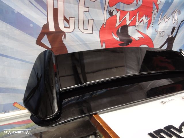 Aileron / lip / spoiler traseiro em plástico ABS e em preto piano brilhante para Honda Civic EK 96-01 3 portas type r look - 7