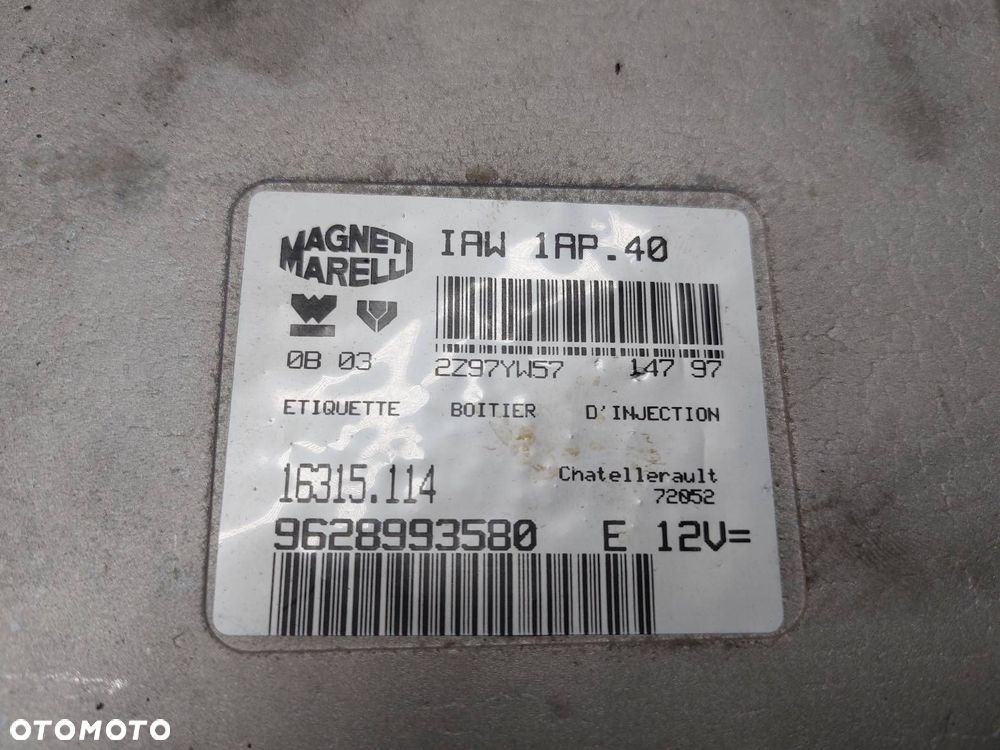 ZESTAW STARTOWY CITROEN BERLINGO I 1.4 8V IAW1AP.40 9628993580 - 2