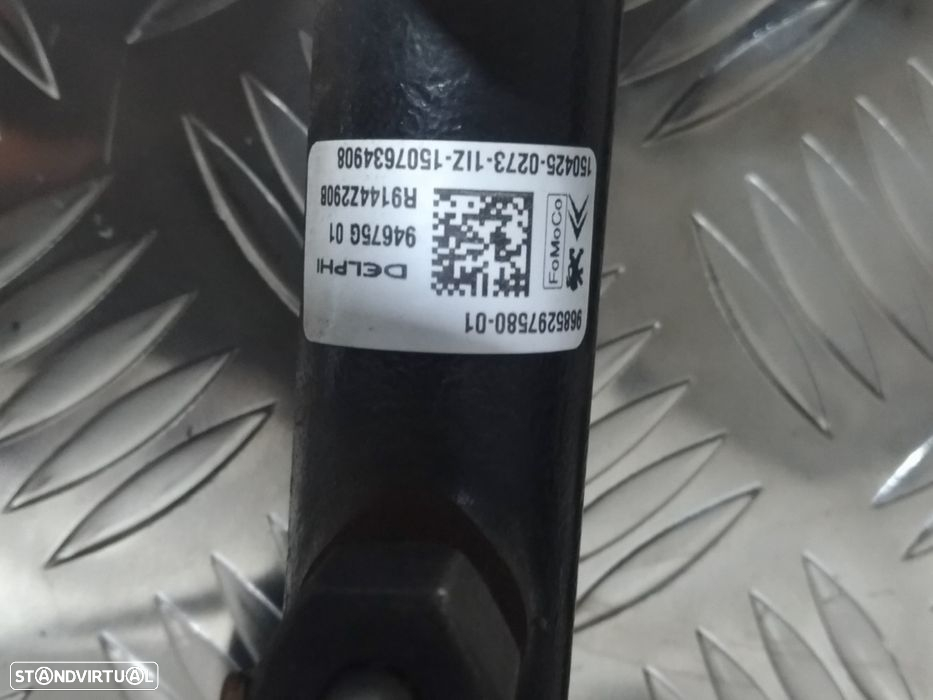 Régua Injeção Alta Pressão Delphi Peugeot Citroen Ford Hdi Tdci 9H06 - 2