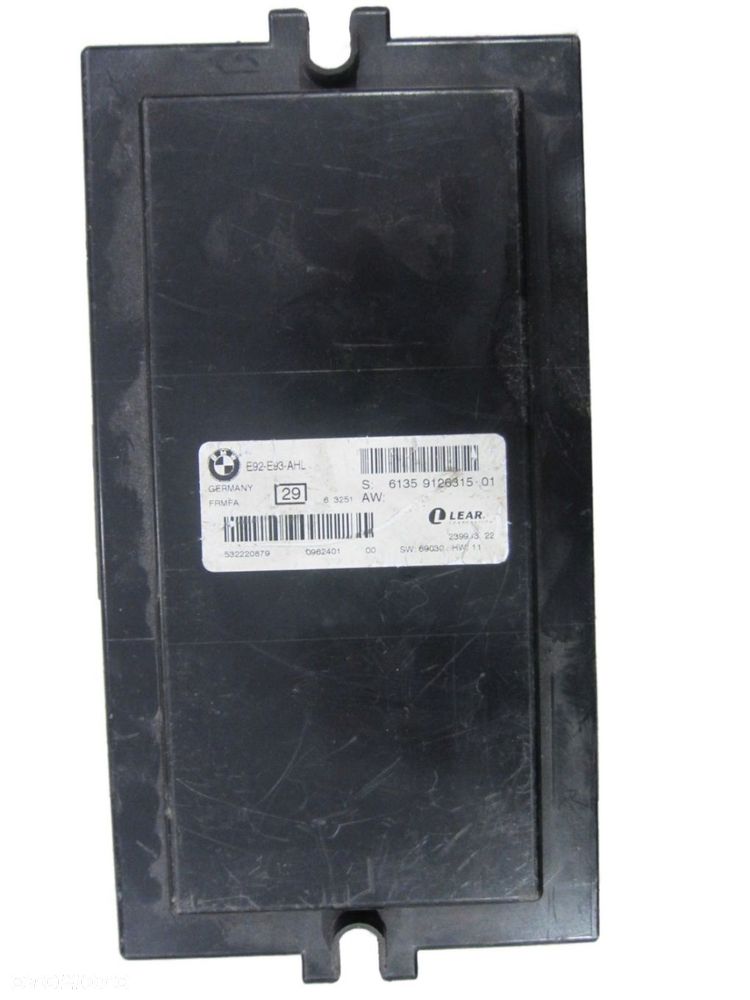 BMW E92 E93 MODUŁ ŚWIATEŁ STEROWNIK 9126315 AHL - 1
