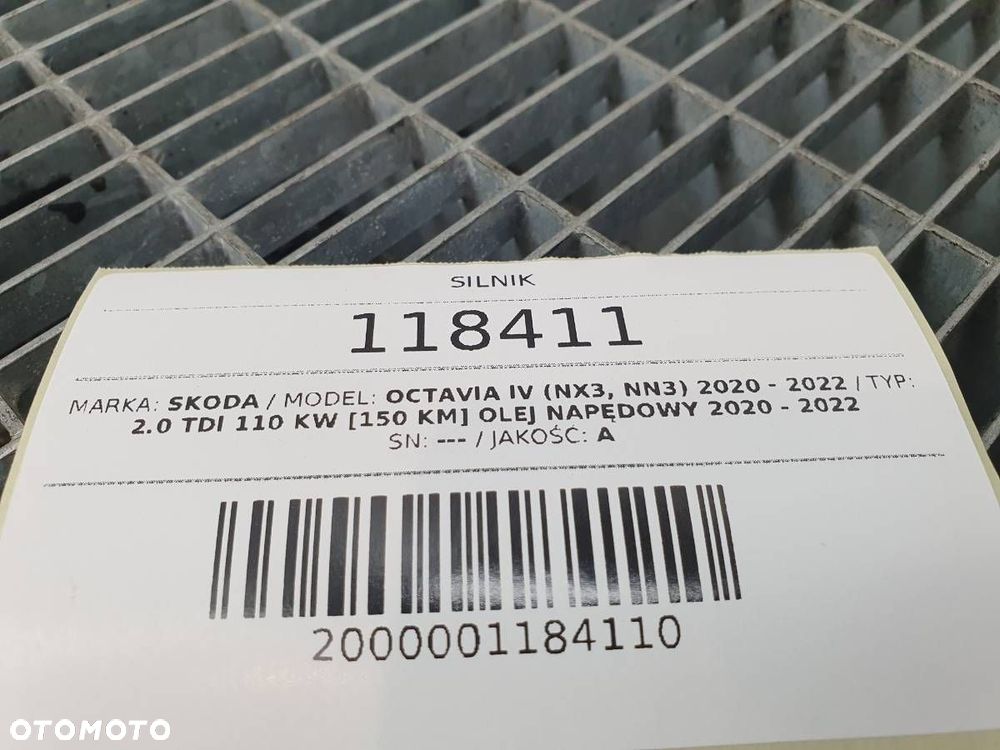SILNIK KOMPLETNY 2.0 TDI 150 DXR DXRB SKODA OCTAVIA IV LIFT 2024 - 14