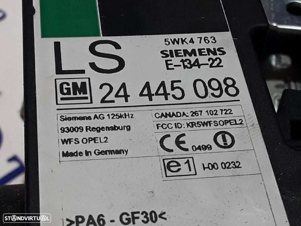 CENTRALINA IMOBILIZADOR OPEL ASTRA G FASTBACK 2004 -24445098 - 3