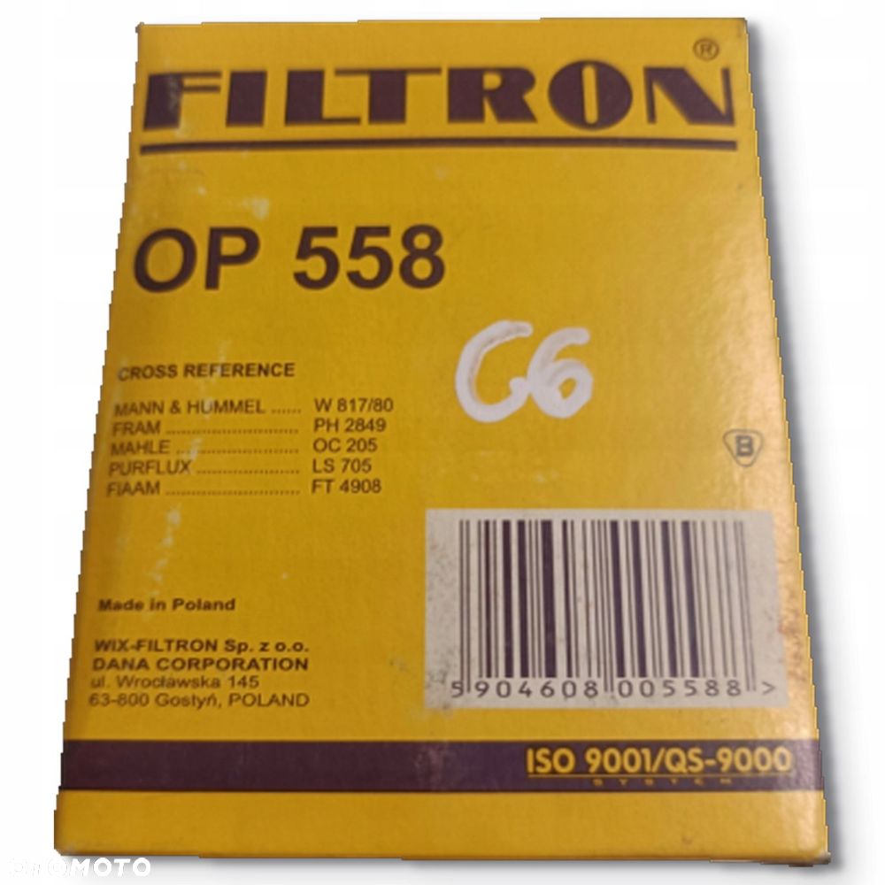 FILTR OLEJU Filtron OP 558 OP558 Ford Hyundai Isuzu Landini Mazda - 8