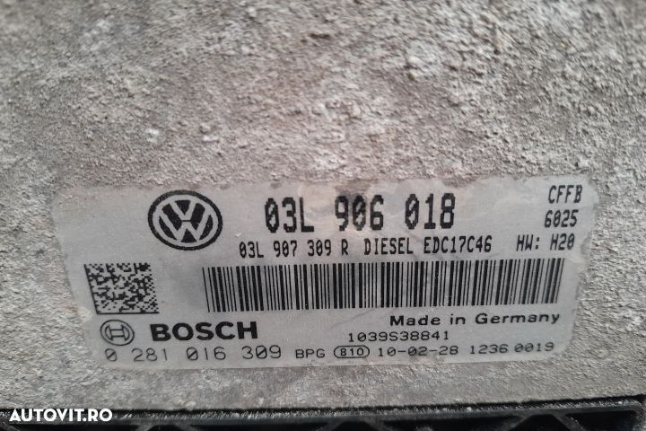Calculator motor ECU 03L906018 / 0281016309 03L906018 Volkswagen VW G - 2