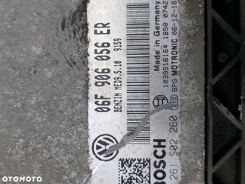 KOMPUTER, STEROWNIK SKODA OCTAVIA II 06F906056ER  0261S02260 2.0 FSI - 2