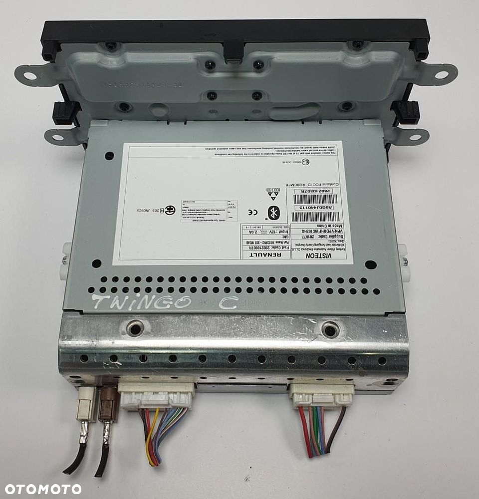 RADIO ODTWARZACZ USB BLUETOOTH RENAULT TWINGO III 280210807R - 2