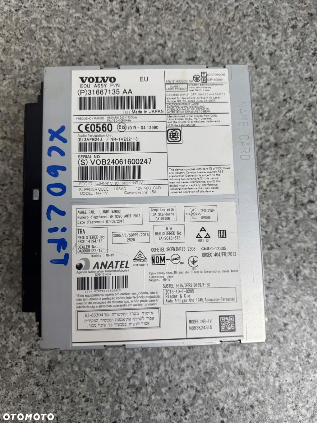 RADIO NAWIGACJA VOLVO XC60 I 2008-2017 31667135 - 4