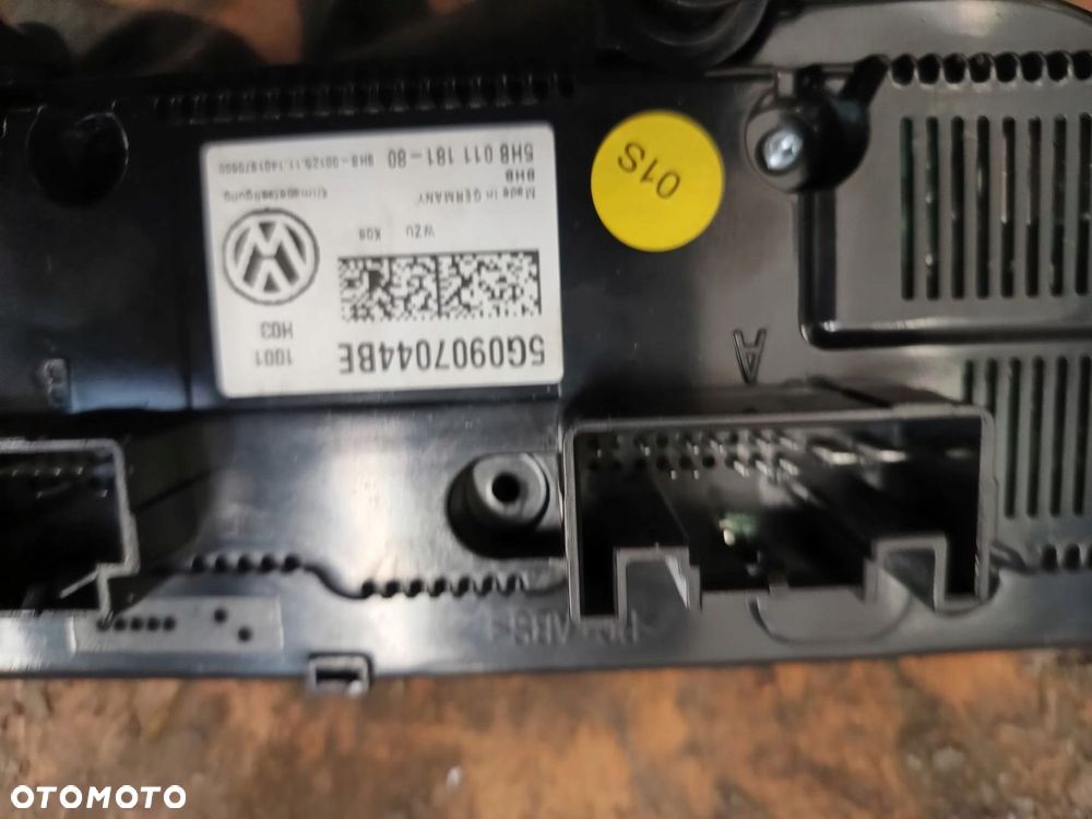VW GOLF VII PANEL KLIMATYZACJI 5G0907044BE - 2