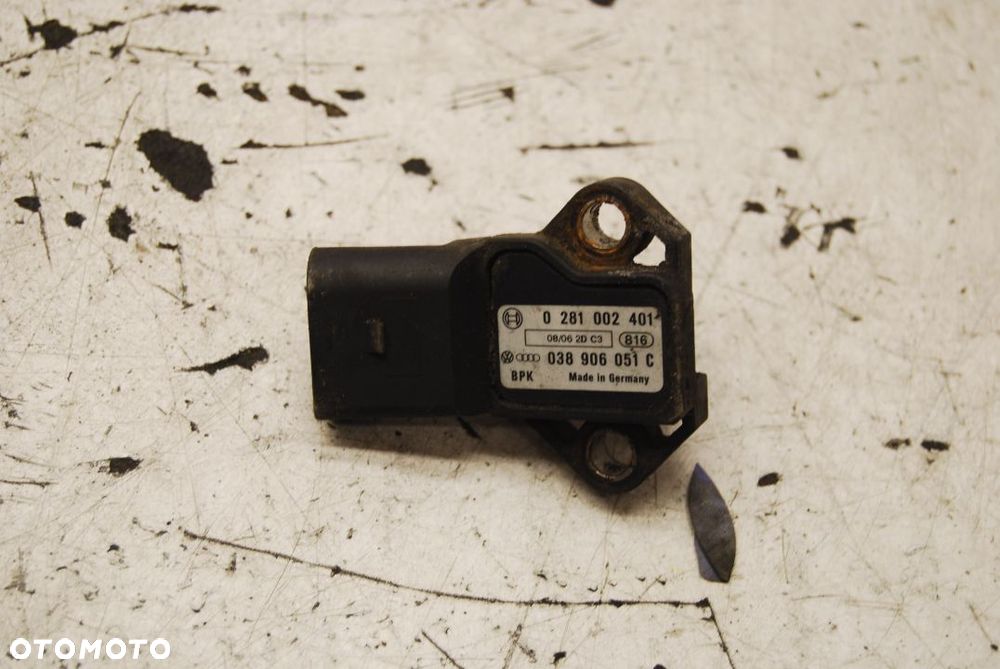 CZUJNIK CIŚNIENIA MAP SENSOR 038906051C AUDI A3 8P 2.0 TDI VW SEAT 0281002401 - 1