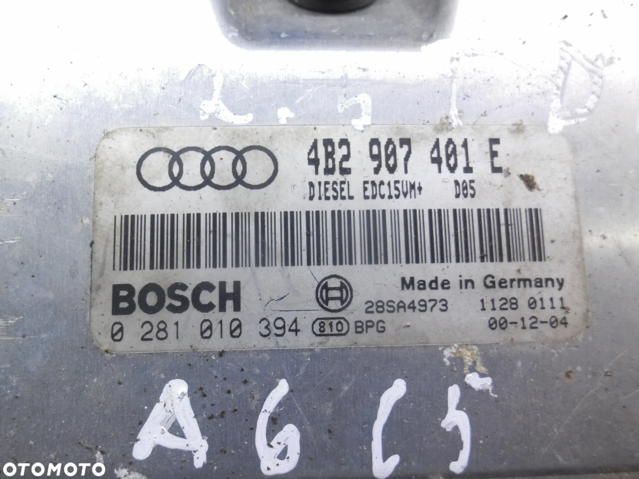 KOMPUTER AUDI A6 C5 2.5 TDI 4B2907401E 0281010394 - 2