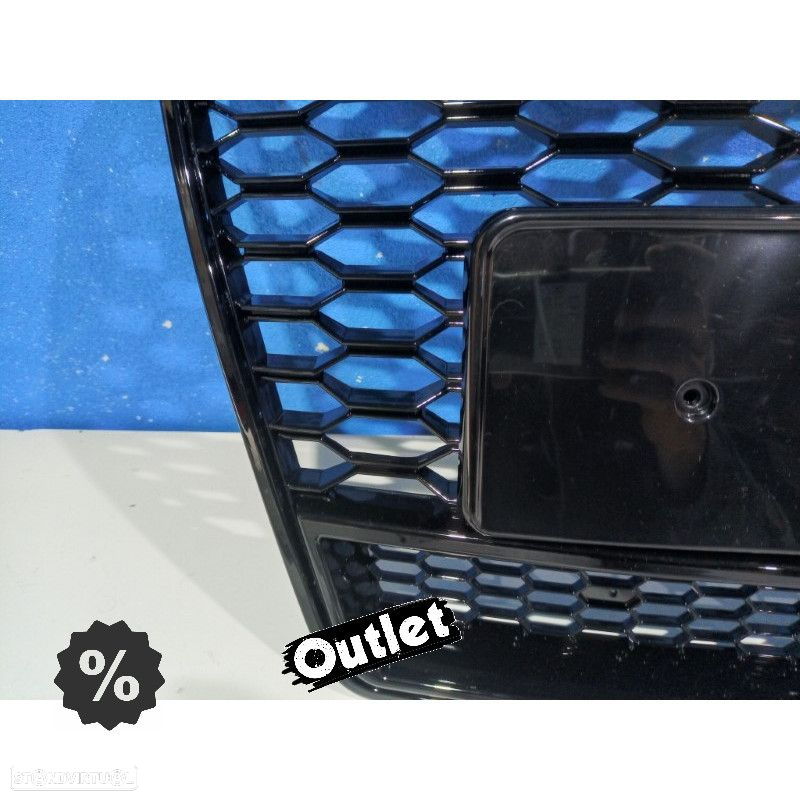 C011492C2 GRELHA DIANTEIRA AUDI A7 LOOK RS7 15-18 PRETO - 4