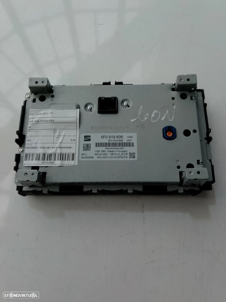 ECRÃ MULTIFUNÇÕES SEAT LEON 12-/ 5F0919606 - 2
