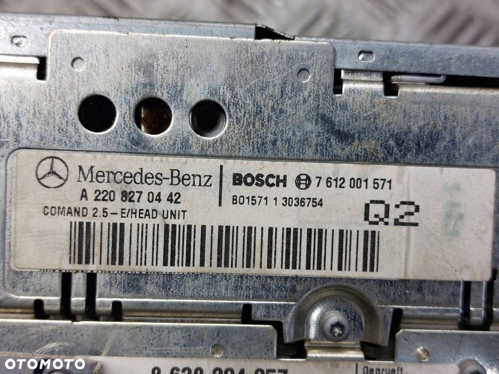 RADIO ODTWARZACZ COMMAND MERCEDES-BENZ W220 S320 2208270442 - 5