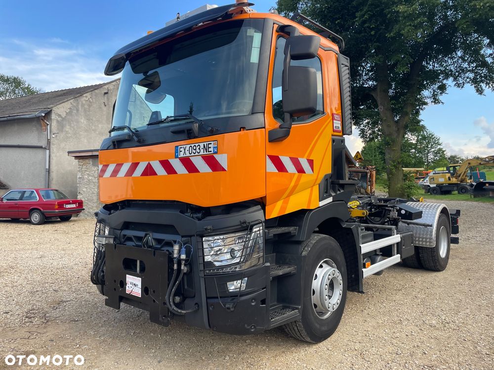 Renault C 440 Kerax Premium Hakowiec PALFINGER T15  Czołownica pojazd specjalny zimowego utrzymania dróg - 22