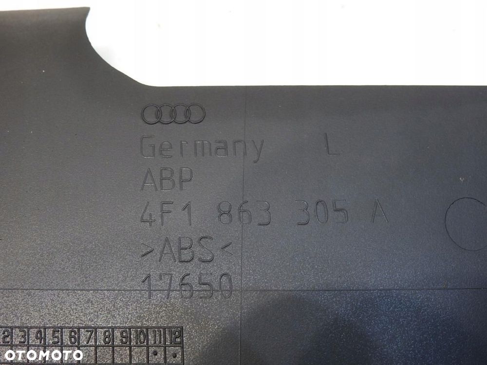 OSŁONA TUNELU LEWA AUDI A6 C6 4F1863305A - 9