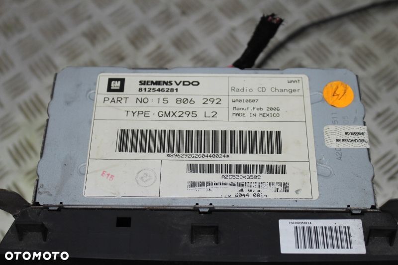 Radio Cadillac STS 2004 – 2011 SIEMENS 15806292 - 3