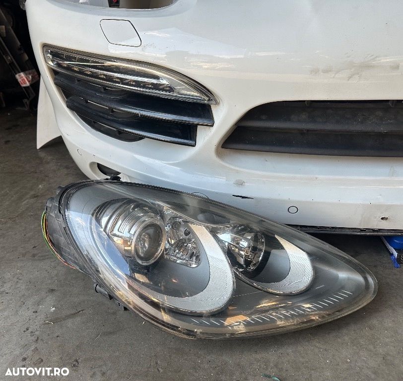 Fata completa PORSCHE CAYENNE (92A) bara fata 4 senzori faruri capota trager radiator aripi 2010 2011 2012 2013 2014 2015 2016 - 5