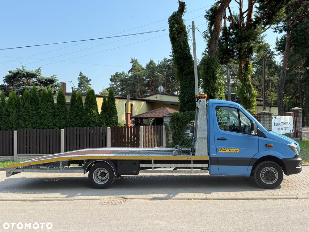 Mercedes-Benz SPRINTER 316CDI POMOC DROGOWA AUTOLAWETA AUTOMAT WCIĄGARKA BELKA OSWIETLENIOWA FULLLEDY NA PODUSZKACH KLIMA 2015r NA BLIŻNIAKACH NAJAZD DŁ:4.5m ŁADOWNOSĆ:1650kg DMC:3500kg - 14