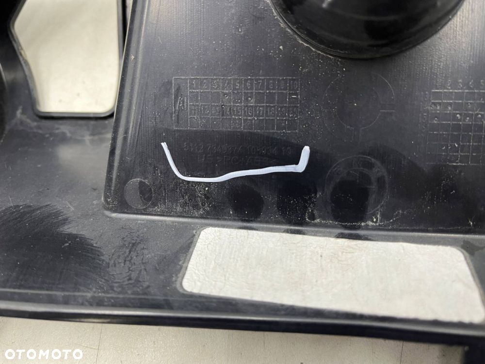 Ślizg BMW X6 F16 14-19r. tylne środkowe mocowanie wspornik zderzaka absorber belka 7349374 - 12