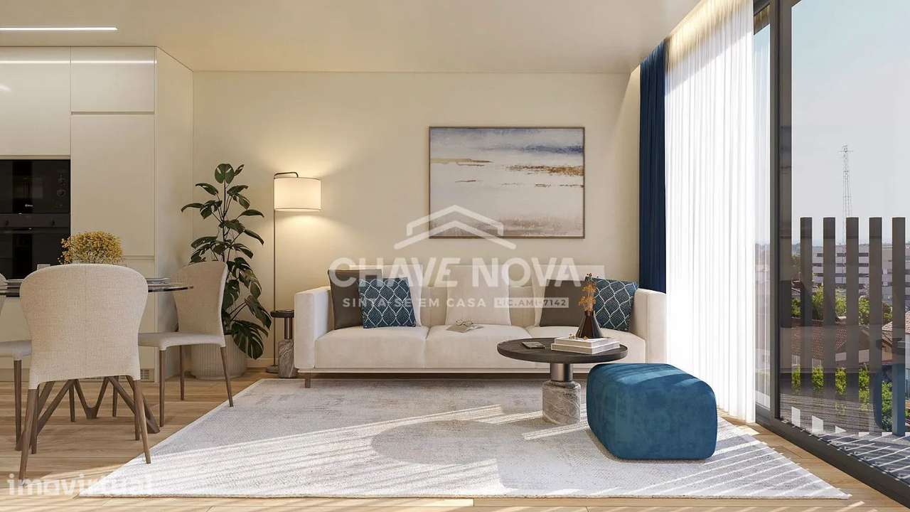 Apartamento T2 Novo com Varanda e Estacionamento – Vilar do Paraíso - Grande imagem: 4/17