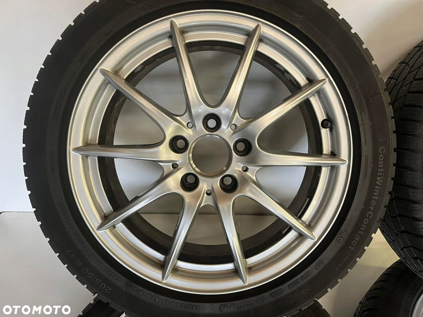 MERCEDES B KLASA W246 CLA W117 KOŁA OPONY ZIMOWE 6.5JX17 ET49 205/50/17 93H - 2