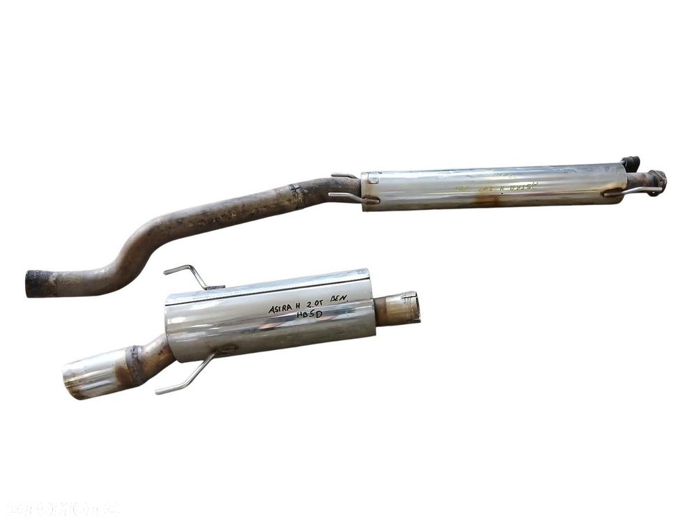 TŁUMIK ŚRODKOWY KOŃCOWY WYDECH OPEL ASTRA III H 2.0 T - 1