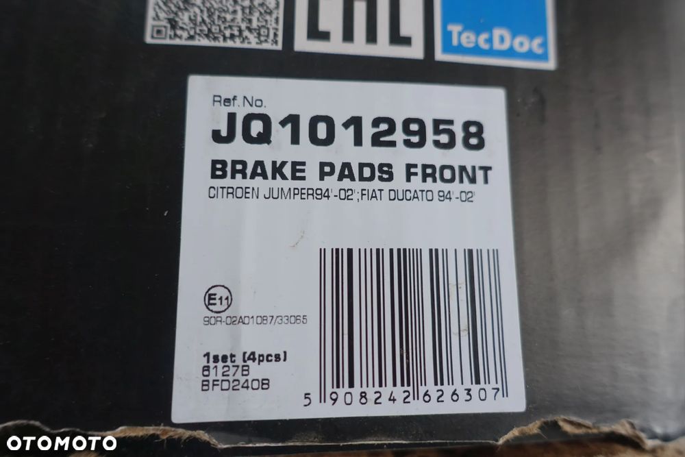 KLOCKI HAMULCOWE DUCATO JUMPER BOXER PRZÓD 94-06r. - 6