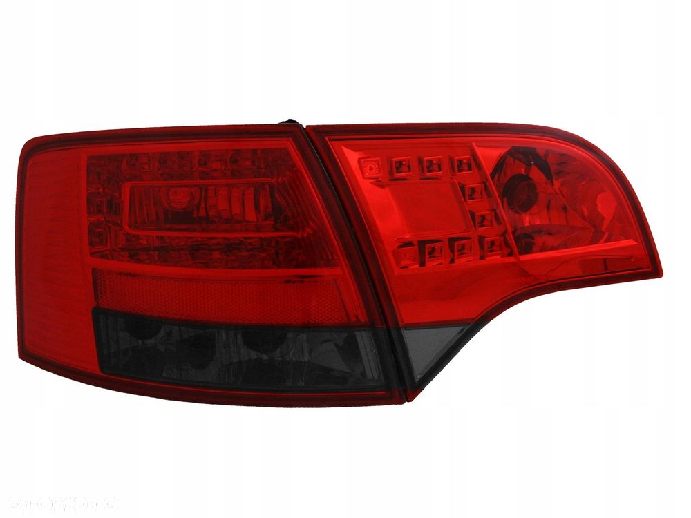 Lampy tyl ne kpl Led diodowe Tuning Red Smoke Audi A4 b7 8e 8e9 Avant Kombi - 2