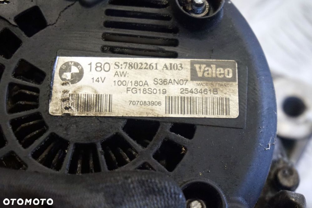 ALTERNATOR 1 E87 LIFT 2.0 D 7802261 180A BMW 2007-2011 - 3