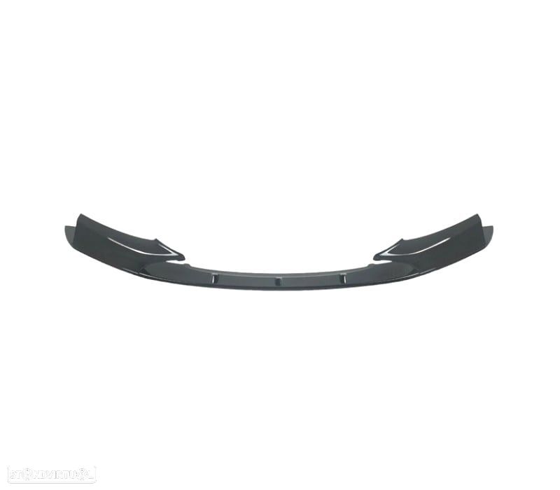 SPOILER LIP FRONTAL BMW F20 F21 11-15 LOOK M PERF PRETO BRILHANTE - 2