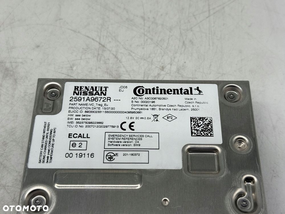 stacja multimedialna radio renault clio iv 2591a9672r - 4