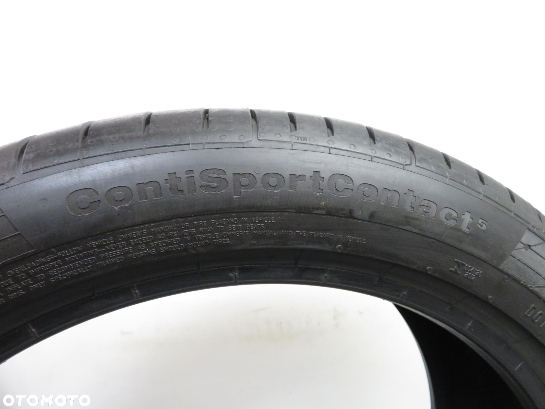 2X 225/45R19 OPONY LETNIE CONTINENTAL CONTISPORTCONTACT 5 96W XL DOT: 3215. OPONA WULKANIZOWANA. - 2