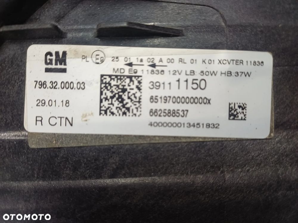 Lampa prawy przod OPEL ASTRA V 5 K FULL LED EUROPA - 12