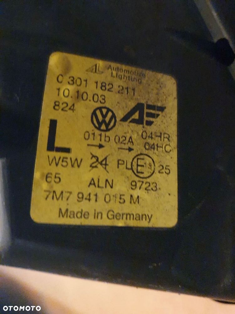 REFLEKTOR LEWY VW SHARAN SEAT ALHAMBRA - 4