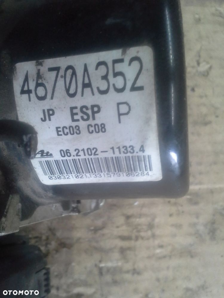 Mitsubishi Lancer VIII X pompa sterownik abs 2109-52233  4670A352 plus wtyczka z wiązką - 11