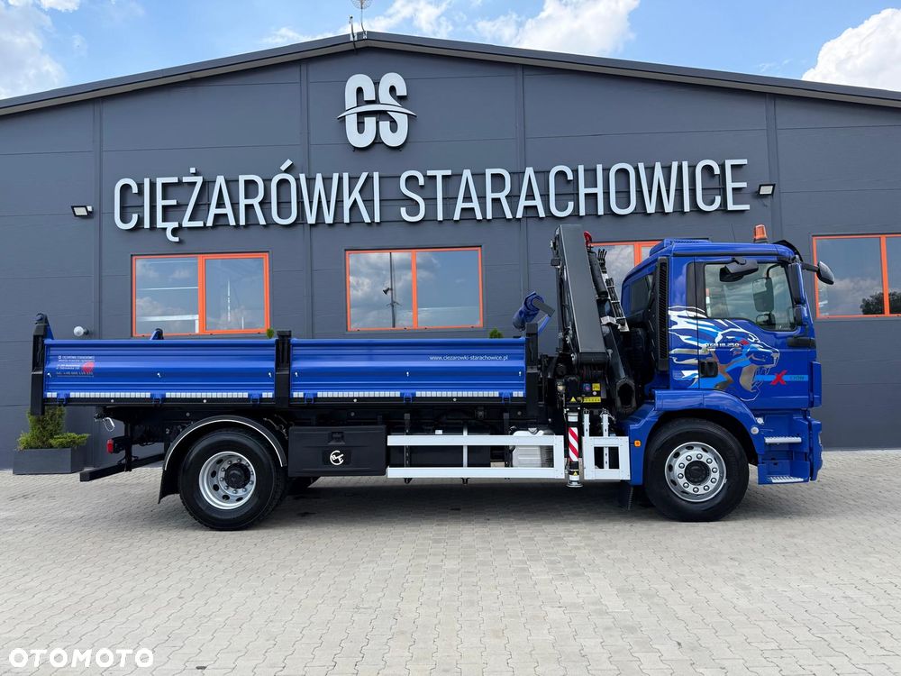 MAN TGM TGL TGS 18.250 // E6 // Klimatyzacja //  wywrotka + HDS HMF z pilotem // 4x2 // budowlanka // kiper wywrot żuraw dzwig kran crane - 9