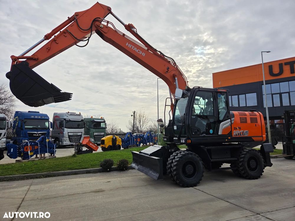 Hitachi PE ROTI, 20t, Cupa NOUA 1,2mc, 2022, 4.565h, LAMA NIVELARE si CALE, inst picon pe brate, consum mediu 7 litri pe ora, Ad sapare 6m, ridica 7 tone, latime 2,49m, Inst picon, camera spate, camere laterale, ULTIMA GENERATIE seria 7,  PROMOTIE-116.900Eur - 16