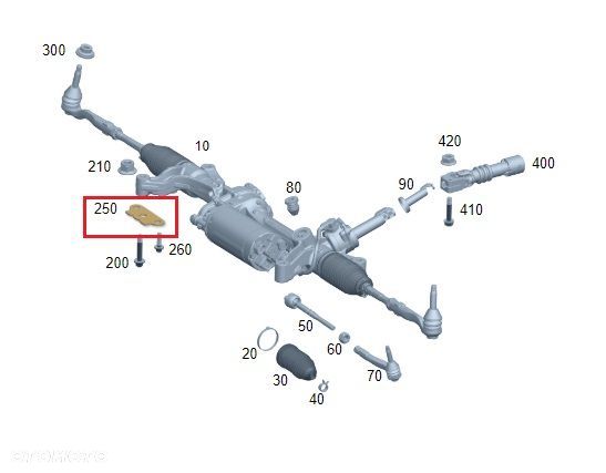 MERCEDES CLE GLC W223 W214 W206 Plytka mocowanie przekladni kierowniczej - 2
