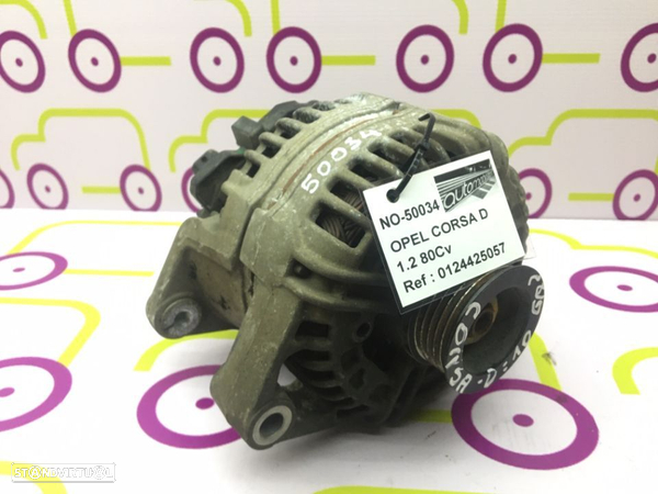 Alternador Opel Corsa D 1.2 80Cv de 2008 - Ref : 0124425057 - NO50034