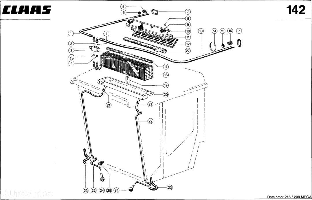 Claas evaporator Mega/DOMINATOR - 1