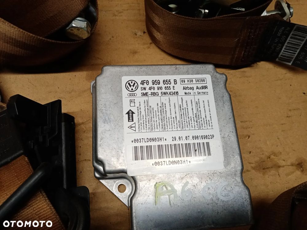 Poduszka konsoli kierowcy poduszki pasy sensor napinacze AIRBAG zestaw naprawczy Audi A6 C6 - 8
