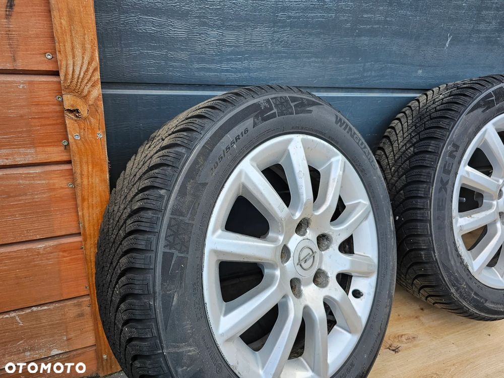 KOŁA FELGI ALUMINIOWE OPONY ZIMOWE OPEL VECTRA ASTRA ZAFIRA SIGNUM MERIVA 16 cali 5x110 ET37 205/55/16 - 16