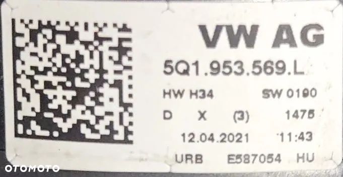 TAŚMA PRZEŁĄCZNIK ZESPOLONY TAŚMA SKODA KODIAQ KAROQ SUPERB 5Q1953521LC 5Q1953569L - 4