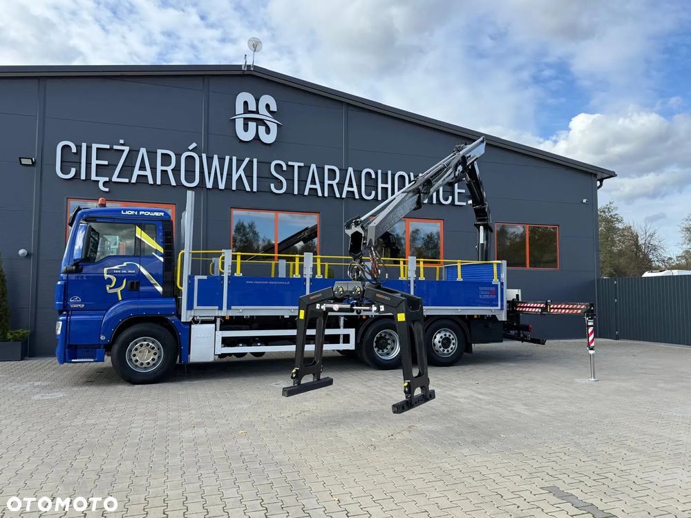 MAN TGM TGL TGS 26.360 skrzynia z żurawiem // HMF 1420 K2 dzwig kran crane - 13