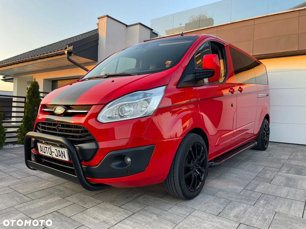 Ford TRANSIT CUSTOM LONG L2H1 Klima Navi Kamera Grzane Fotele 2xDrzwi Boczne Skóry Dubel Kabina 6os. Tempomat 2xPdc Rury - 32