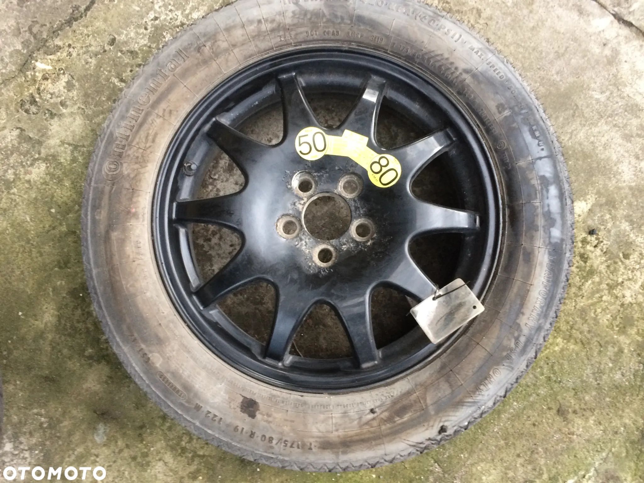 Koło dojazdowe 7H22-1007 OPONA Continental 175/80 R19 Land Rover Discovery 3 III / Range Rover Sport - 1